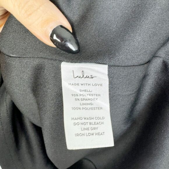 LULU’S | NEW Cheers To This Black Off the Shoulder Bodycon Dress Women’s Size M - Picture 9 of 10